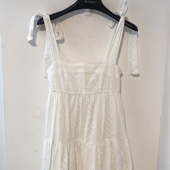 O.P.T White Eyelet Lace Tie Strap Dress XS - Picture 5 of 5